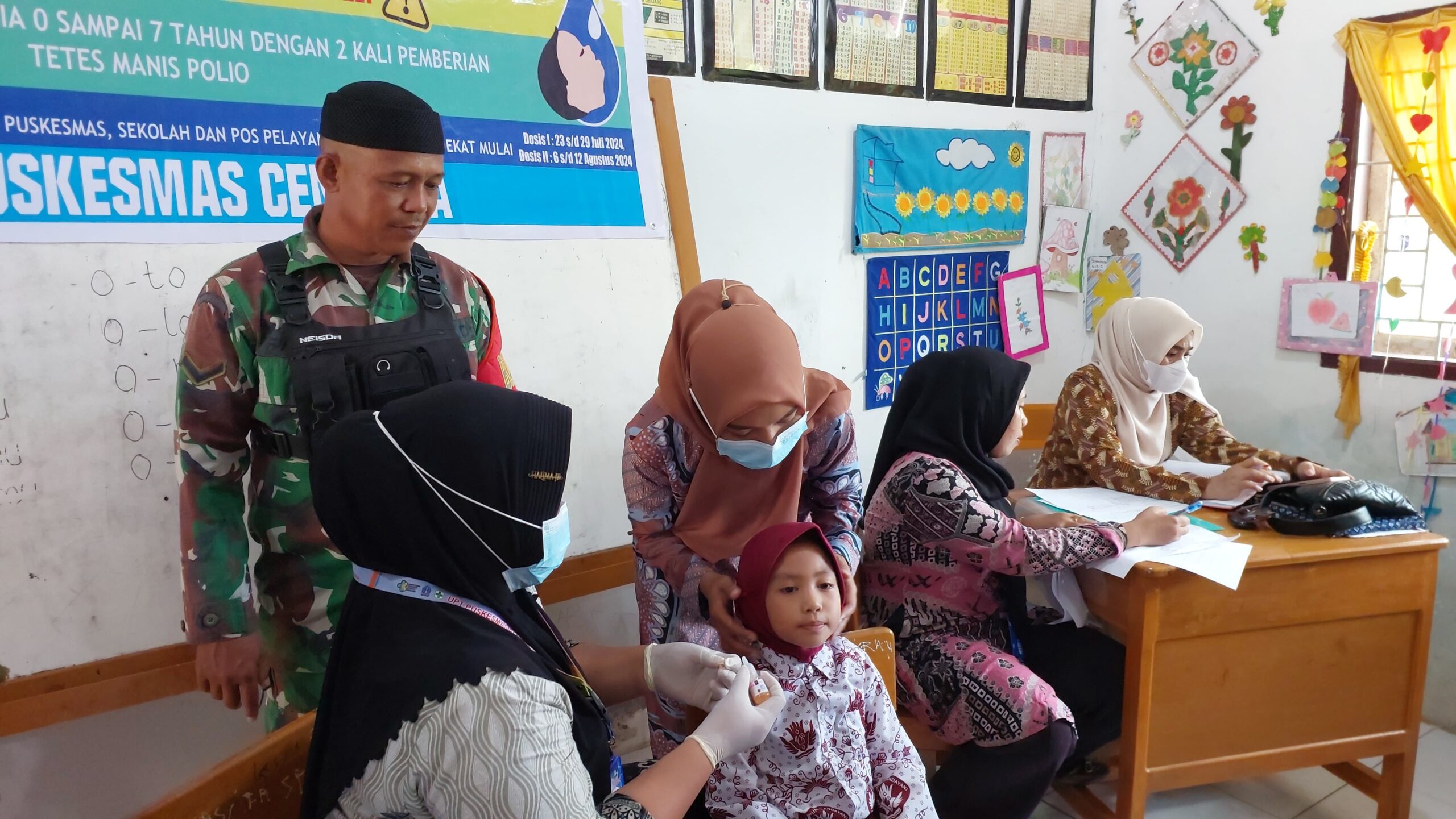 VAKSIN POLIO TETES BAGI SISWA SD (25 JULI 2024)